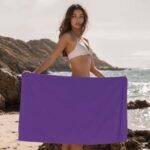 Luxury Soft Touch Plain Beach Towel - Lavender
