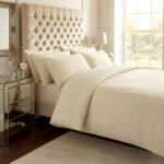 Luxury 200 TC Egyptian Cotton Duvet Cover Set - Mocha