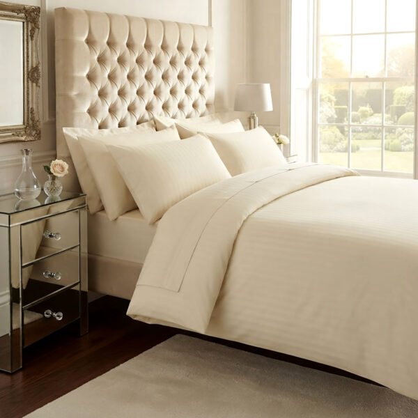 Luxury 200 TC Egyptian Cotton Duvet Cover Set - Mocha