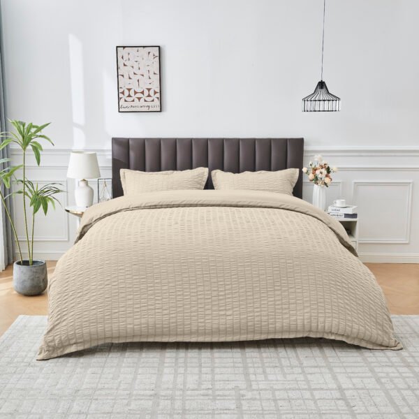Elegant Everyday Duvet Cover Set - Natural