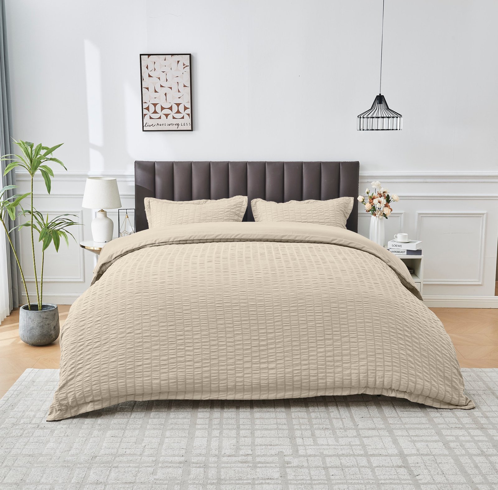 Natural Elegant Everyday Duvet Cover Set - Natural
