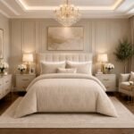 Luxury Linked Pattern Duvet Cover Set - Natural