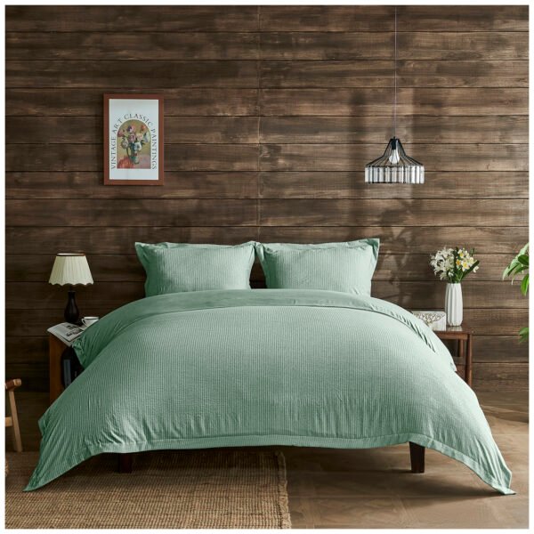 Luxury Soft Touch Duvet Cover Set - Sage Green