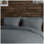 Luxury Soft Touch Duvet Cover Set - Charcoal
