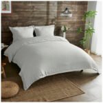Luxury Soft Touch Duvet Cover Set - Light Grey