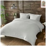 Luxury Soft Touch Duvet Cover Set - Light Grey