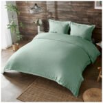 Luxury Soft Touch Duvet Cover Set - Sage Green