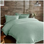 Luxury Soft Touch Duvet Cover Set - Sage Green