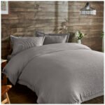 Luxury Soft Touch Duvet Cover Set - Grey