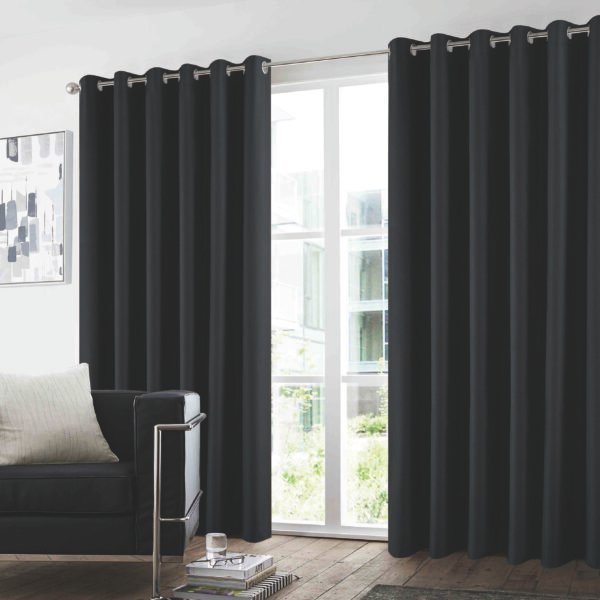 Premium Microfibre Plain Blackout Curtains - Blush Pink