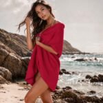 Luxury Soft Touch Plain Beach Towel - Red