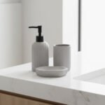Premium Flynn 3 Piece Bathroom Set - Silver