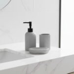 Premium Flynn 3 Piece Bathroom Set - Silver