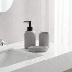 Premium Flynn 3 Piece Bathroom Set - Silver