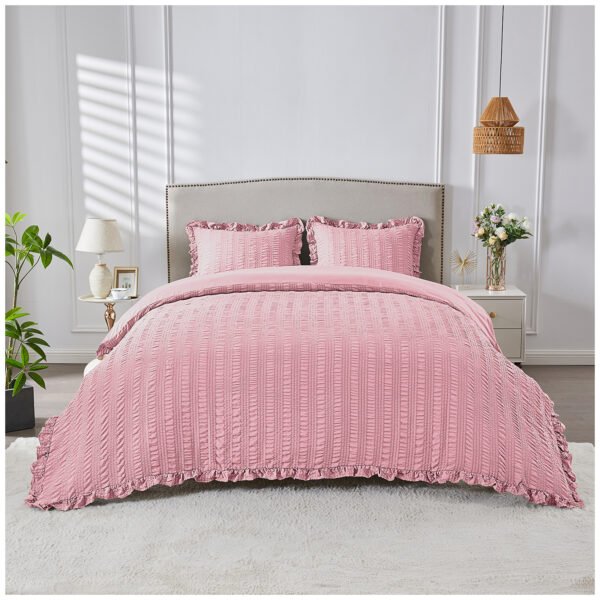 Luxury Smooth Finish Duvet Cover Set - Blush Pink