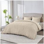 Luxury Smooth Finish Duvet Cover Set - Bone