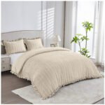 Luxury Smooth Finish Duvet Cover Set - Bone