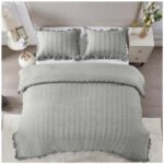 Luxury Smooth Finish Duvet Cover Set - Grey