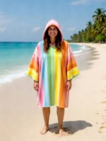 Luxury Pastel Sweet Pattern Beach Poncho - Multi