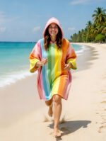 Luxury Pastel Sweet Pattern Beach Poncho - Multi