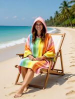 Luxury Pastel Sweet Pattern Beach Poncho - Multi