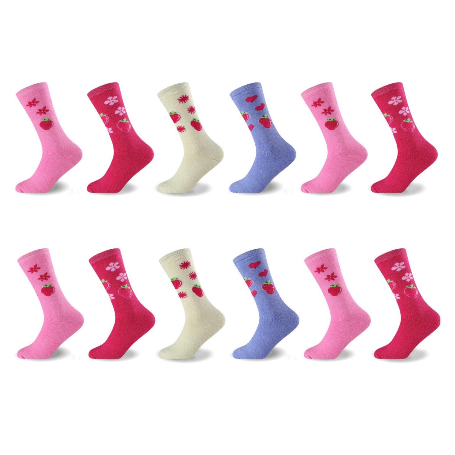 Untitled design (14) 12 Pack Ladies Thermal Brushed Socks - Multi