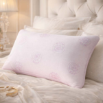 2 Pack Premium Rose Memory Foam Pillows – Pink