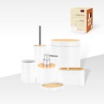Premium Sloane 15 Piece Bathroom Set - White
