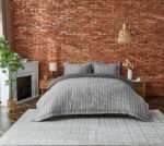 Luxury Wales Style Duvet Cover Set - Charcoal
