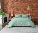 Luxury Wales Style Duvet Cover Set - Sage Green