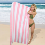 1 Pack Premium Cabana Resort Beach Towel - Baby Pink