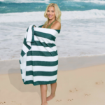 1 Pack Premium Cabana Resort Beach Towel - Green