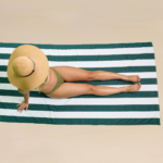 1 Pack Premium Cabana Resort Beach Towel - Green