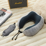 Luxury Ergonomic Neck Support Pillow - Navy/Grey