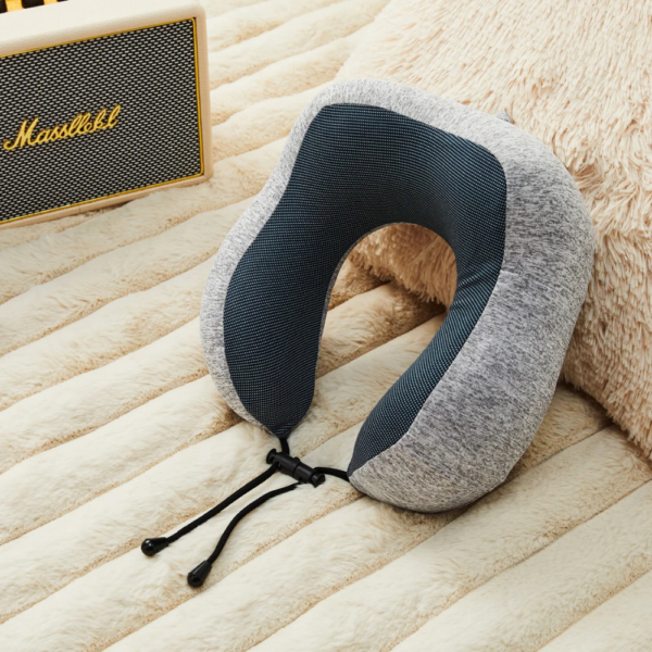 Luxury Ergonomic Neck Support Pillow - Navy/Grey
