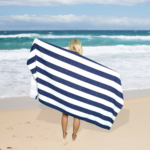 1 Pack Premium Cabana Resort Beach Towel - Navy