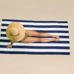 1 Pack Premium Cabana Resort Beach Towel - Navy