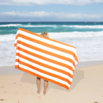 1 Pack Premium Cabana Resort Beach Towel - Orange