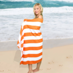 1 Pack Premium Cabana Resort Beach Towel - Orange