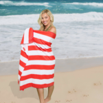 1 Pack Premium Cabana Resort Beach Towel - Red