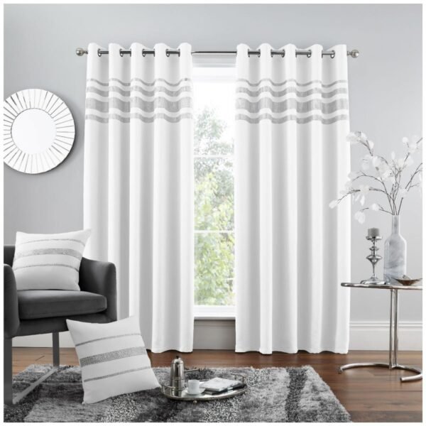 Elite Thermal Room Darkening Blackout Curtains - White