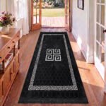 Luxury Greek Pattern Faux Fur Rug