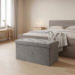 Premium Diamond Pattern Storage Box - Charcoal