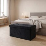 Premium Diamond Pattern Storage Box - Black
