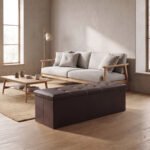 Elegant Leather Storage Box with Lid – Chocolate