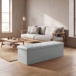 Elegant Leather Storage Box with Lid – Natural