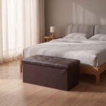 Elegant Leather Storage Box with Lid – Chocolate