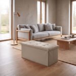 Elegant Leather Storage Box with Lid – Natural