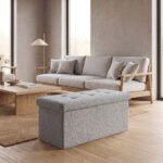 Premium Boucle Fabric Storage Box - Grey
