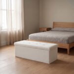 Premium Boucle Fabric Storage Box - Off White